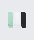 RUN LIGHT Quarter 3-Pack Socks Mint