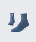 Run Light Quarter Socks Sea Blue