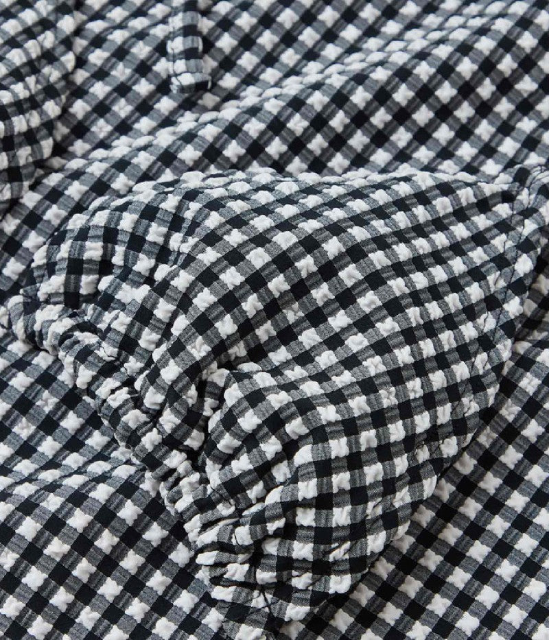 Sabrina Bikini Crinkle/Gingham Black/Black