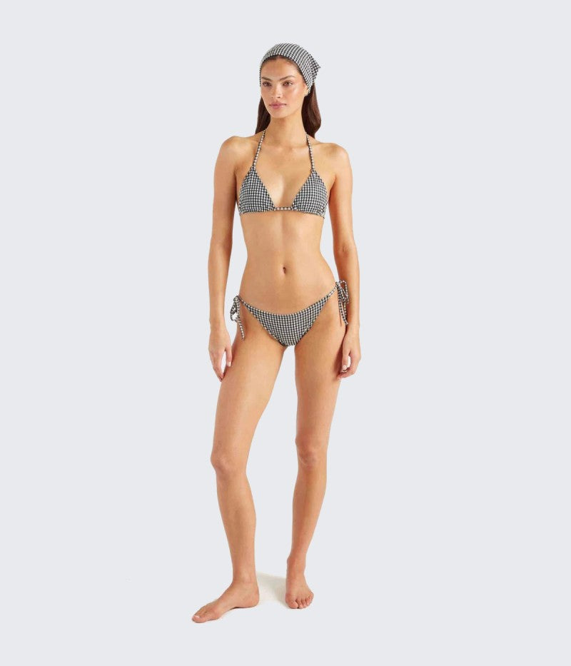 Sabrina Bikini Crinkle/Gingham Black/Black
