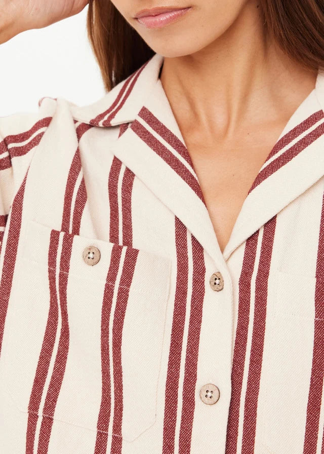 Baja Katia Collared Stripe Shirt