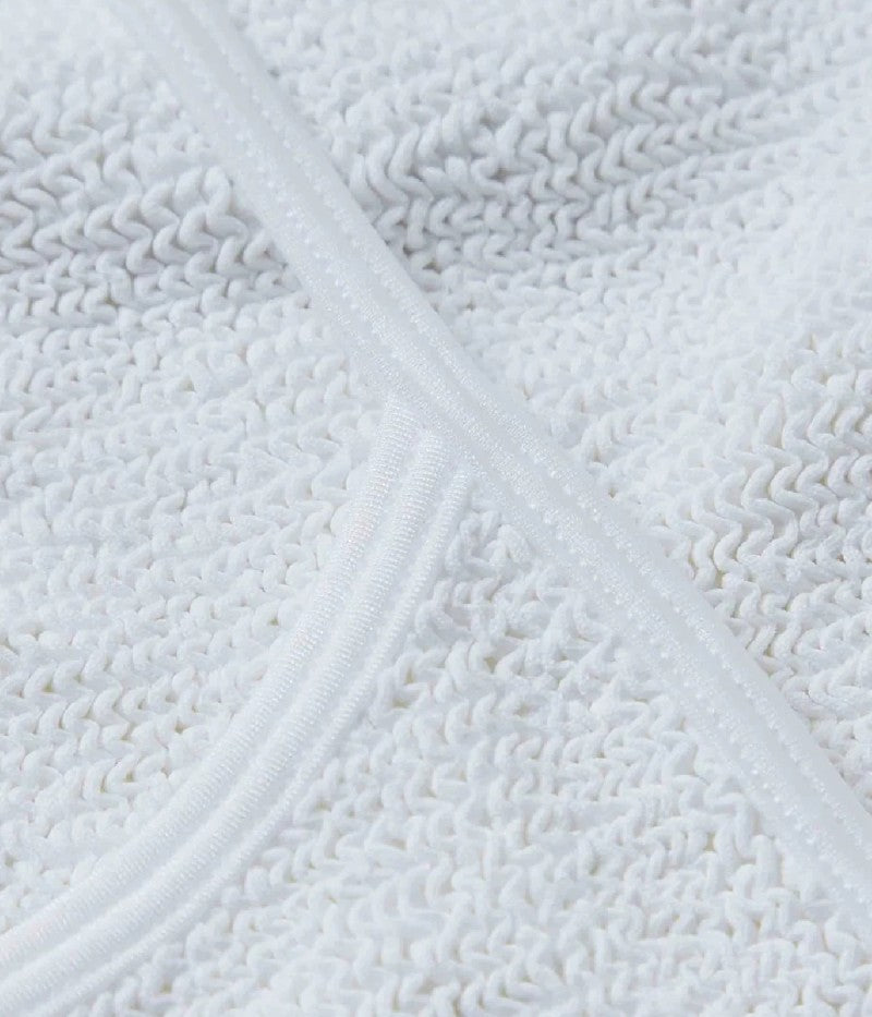 White Crinkle Strap Bikini