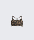 Cosmic Brown Strappy Sports Bra