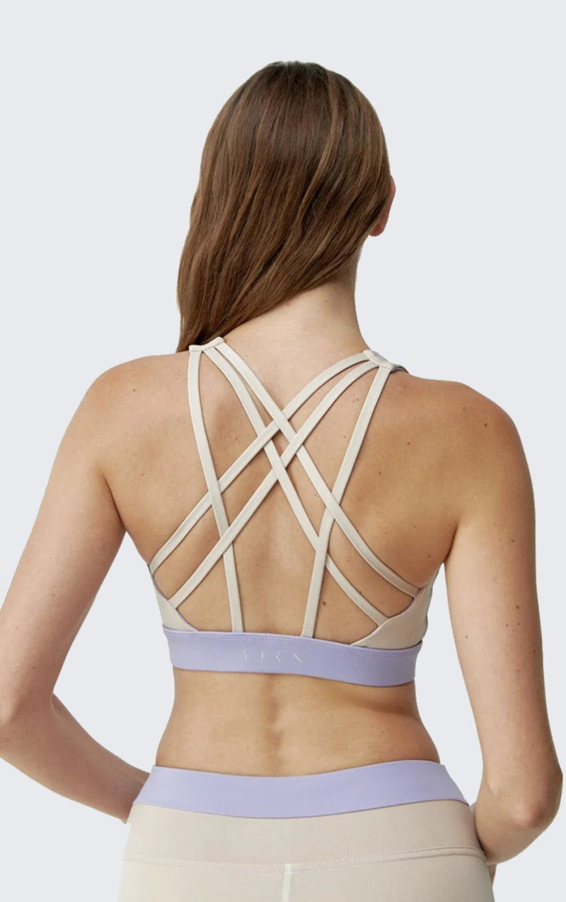 Navani Tan/Lavender Bright Top