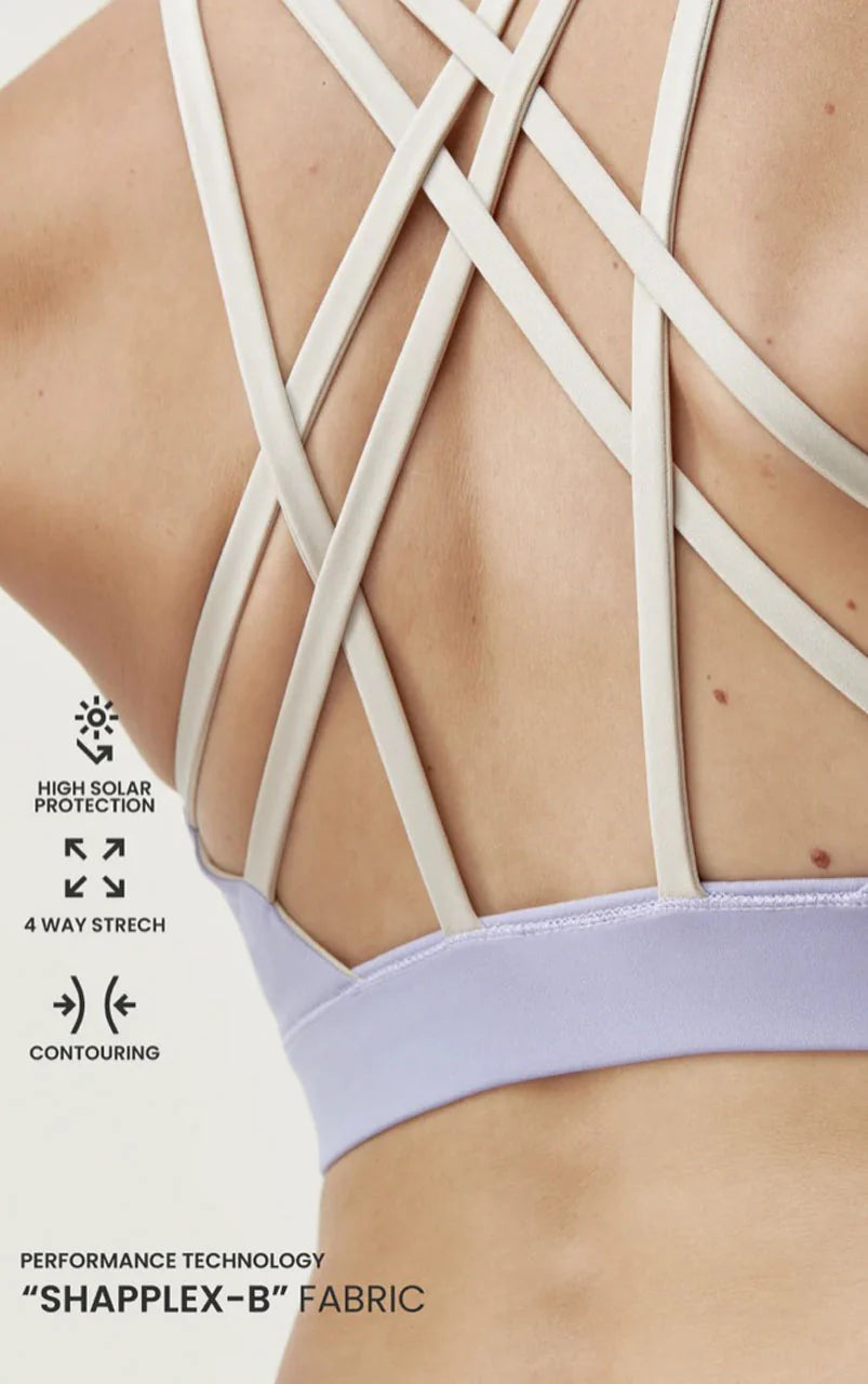 Navani Tan/Lavender Bright Top