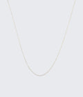 Short Silver Chain Necklace 1 mm x 44 cm
