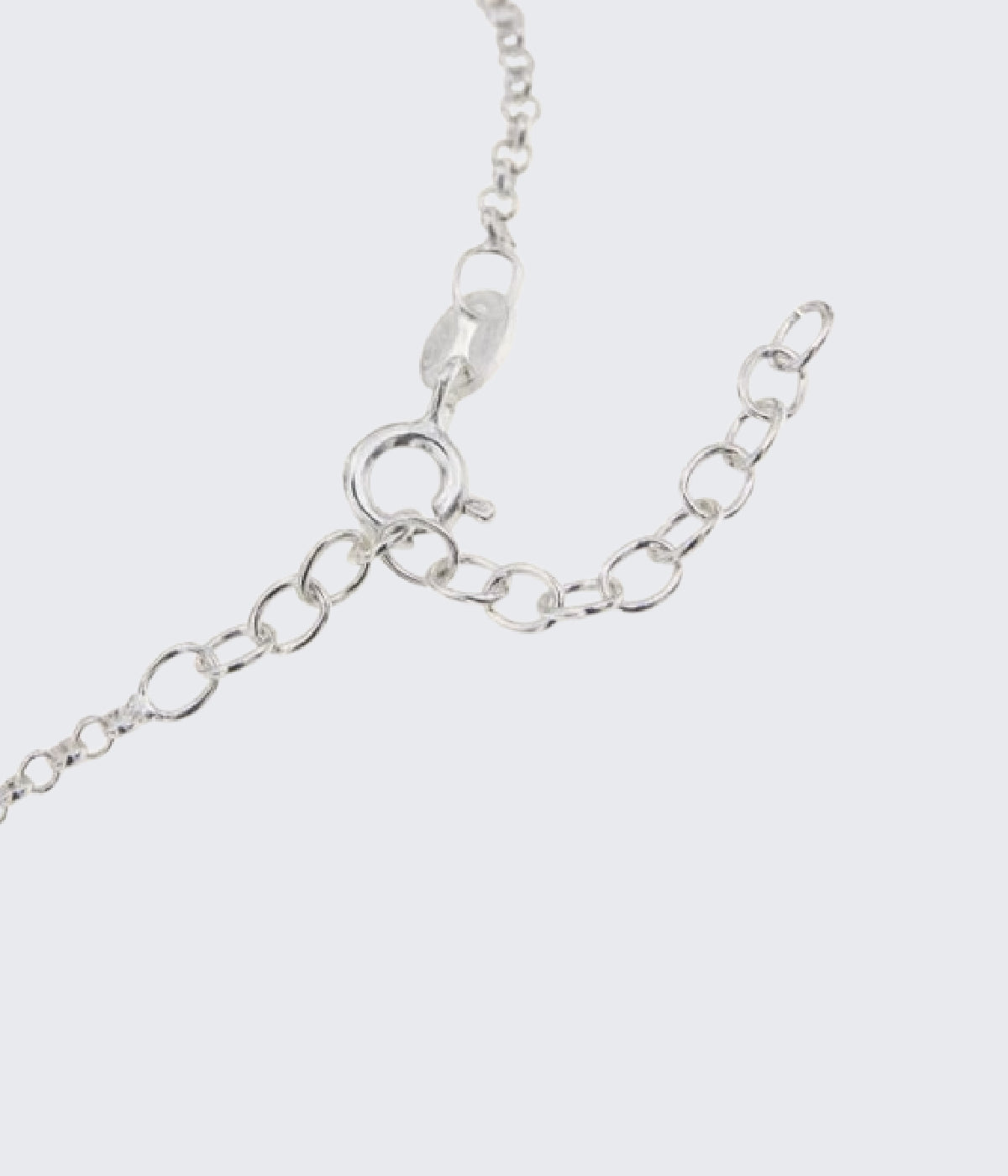 Short Silver Chain Necklace 1 mm x 44 cm