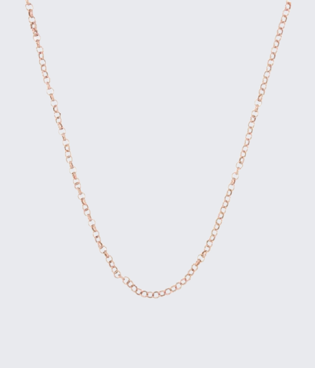 Rose Gold Chain 4mm x 40 cm to 44 cm