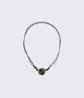 Bizancio Blood Stone Choker with Black Cord
