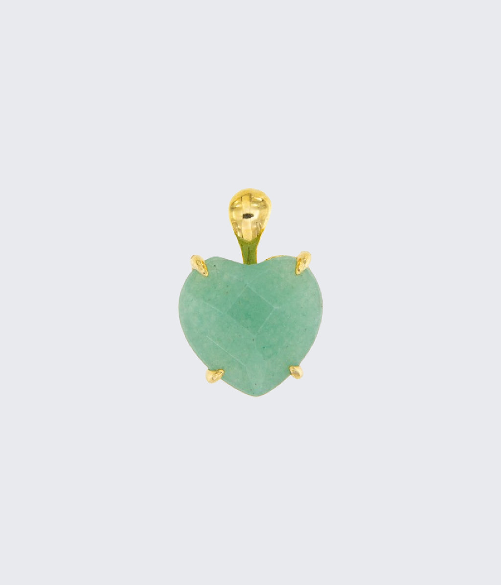 Heart Pendant with Aventurine