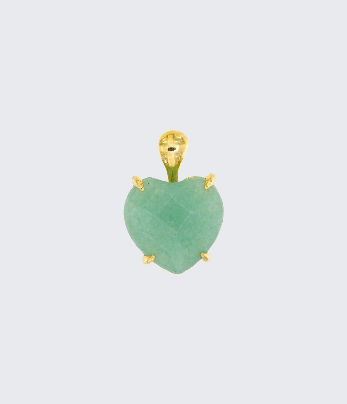 Heart Pendant with Aventurine