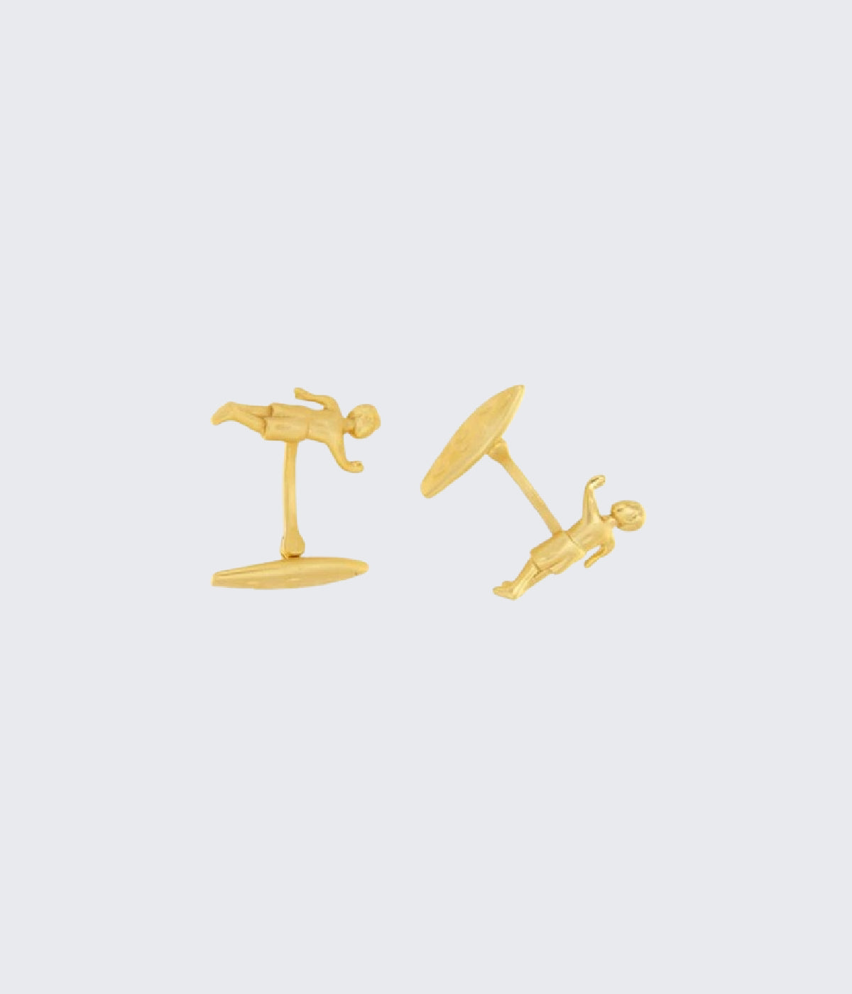 Matte Gold Surf Cufflinks