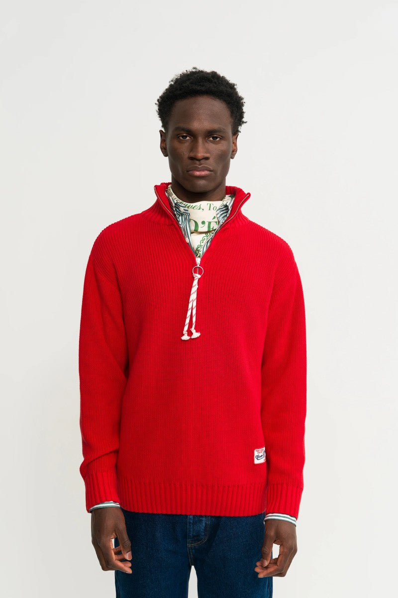 Knitted Quarter Zip