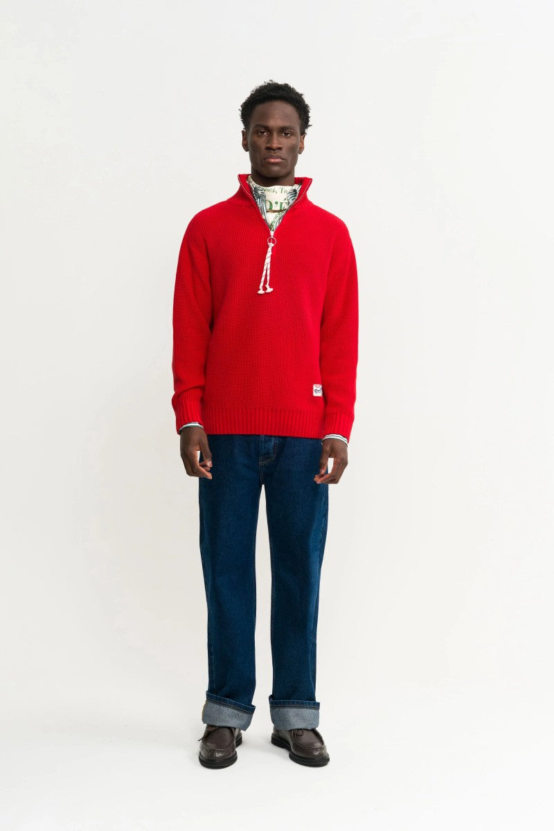 Knitted Quarter Zip