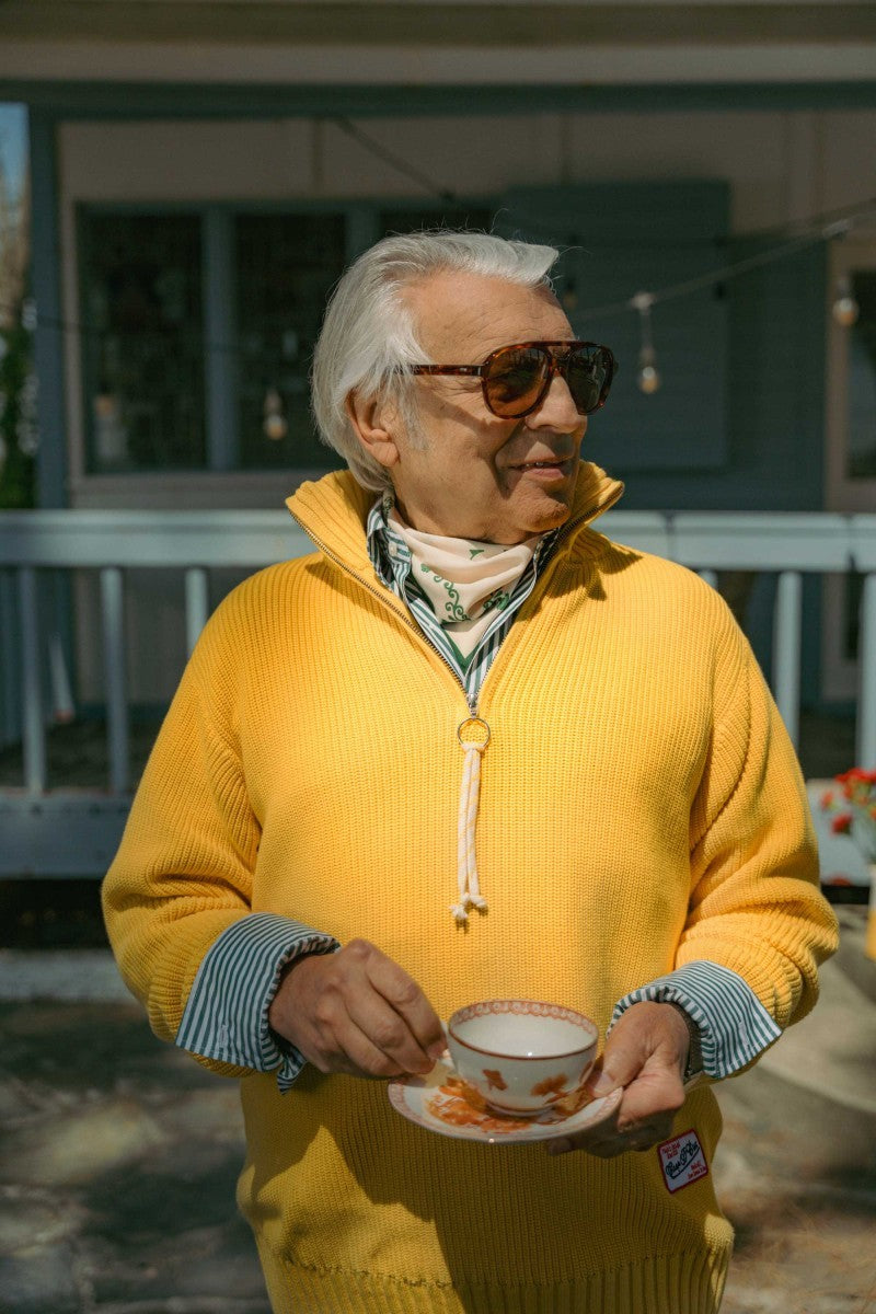 Knitted Quarter Zip Sweater