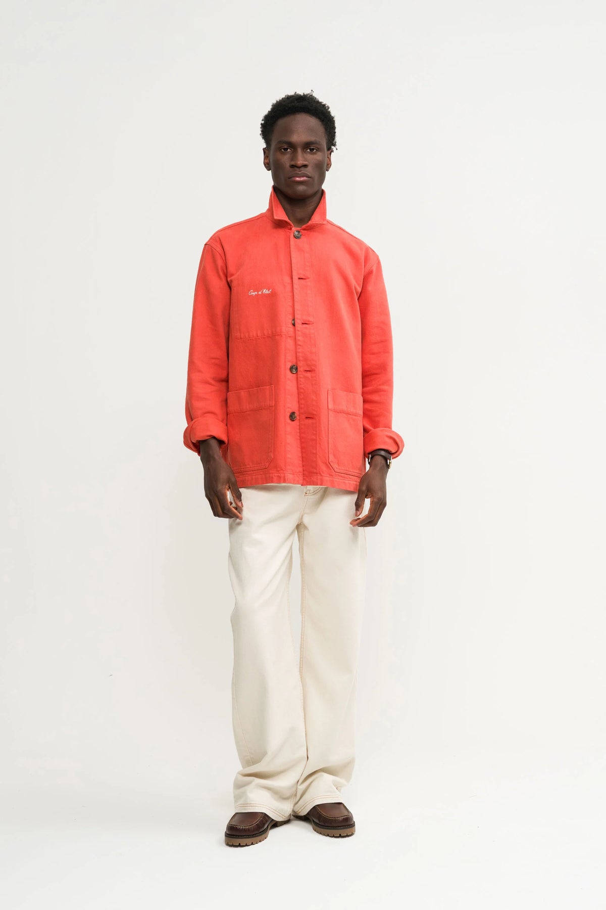 Washed Red Overshirt