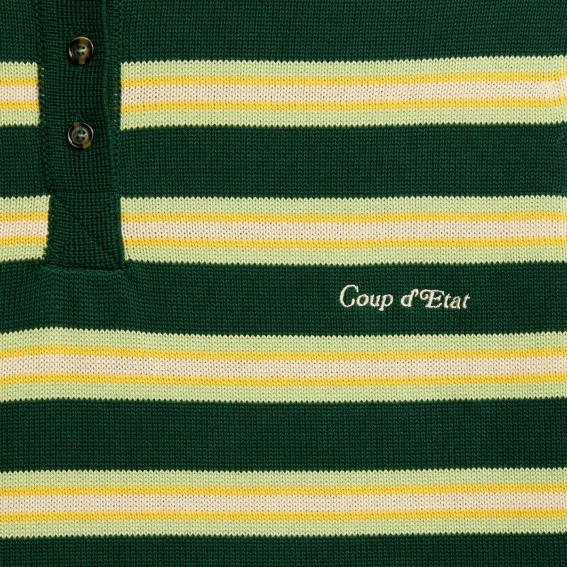 Short Sleeve Striped Polo