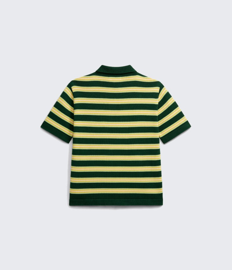 Short Sleeve Striped Polo
