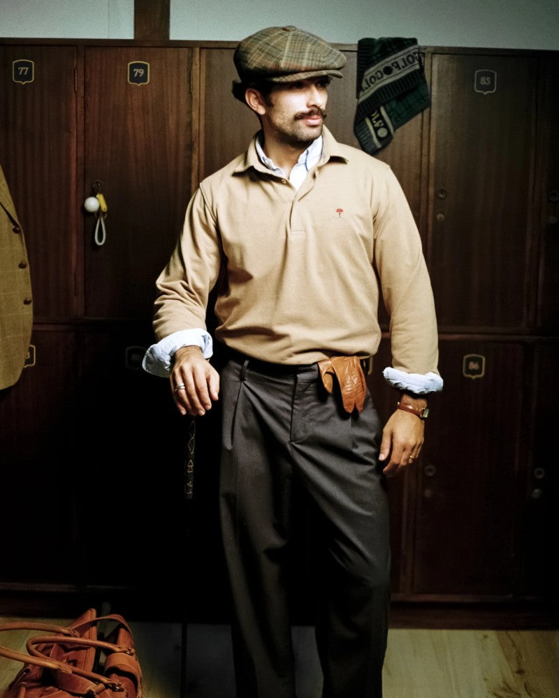 Smooth Sand Long Sleeve Polo