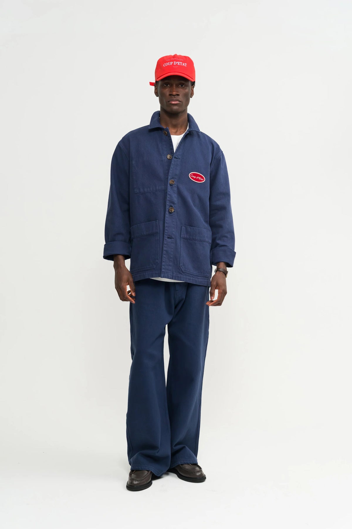 Straight Canvas Trousers