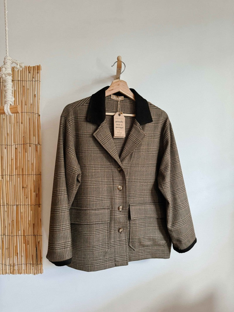 Ella Wool Plaid Overshirt