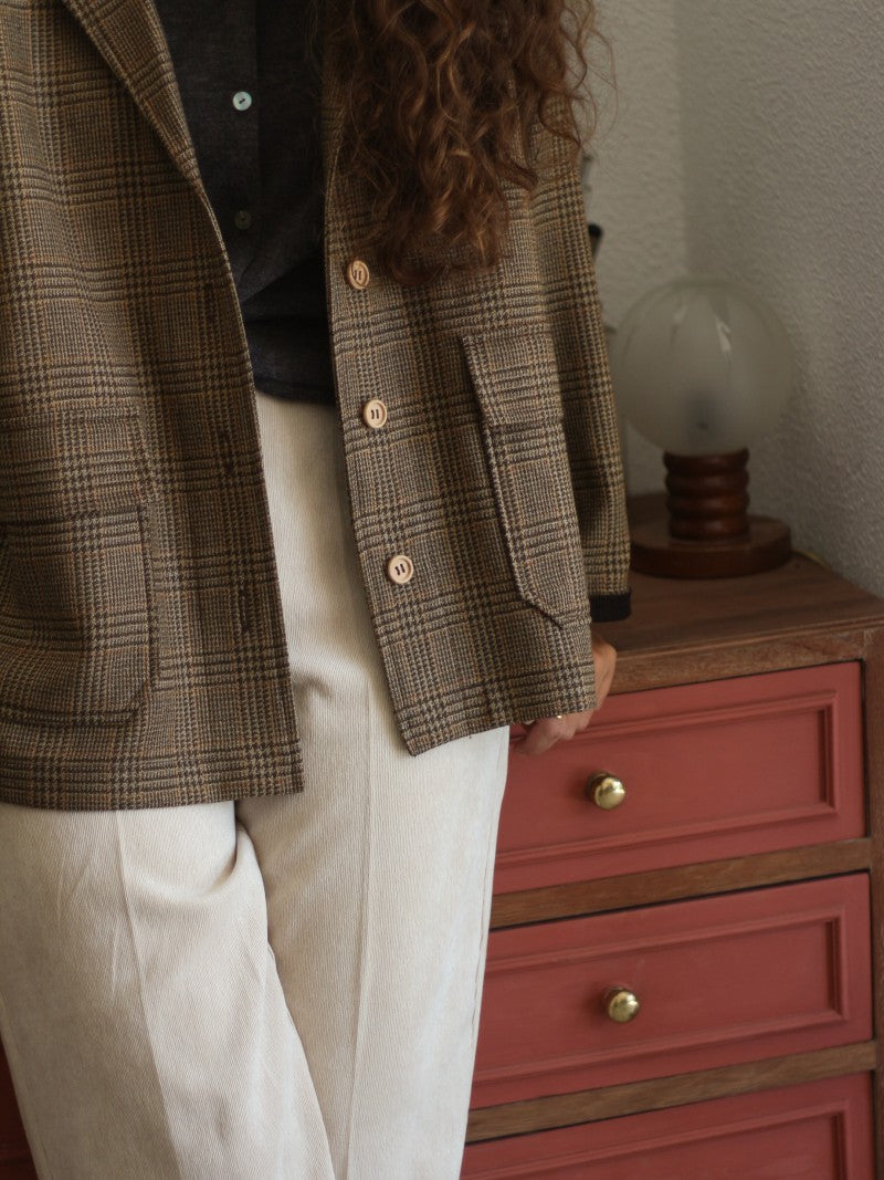 Ella Wool Plaid Overshirt