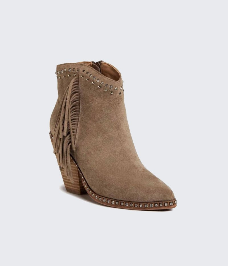 V20002 Taupe Suede Boots