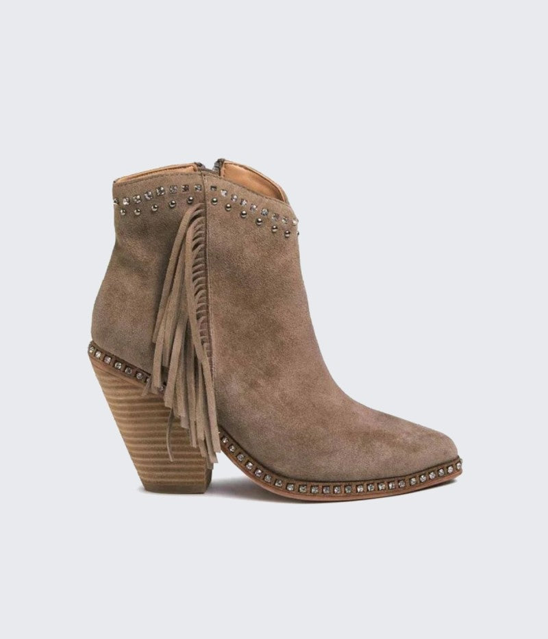 V20002 Taupe Suede Boots