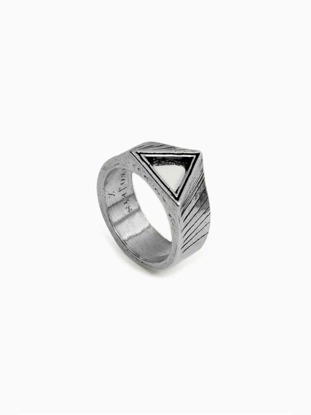 TwoJeys Ring Triangle Ring  - Silver