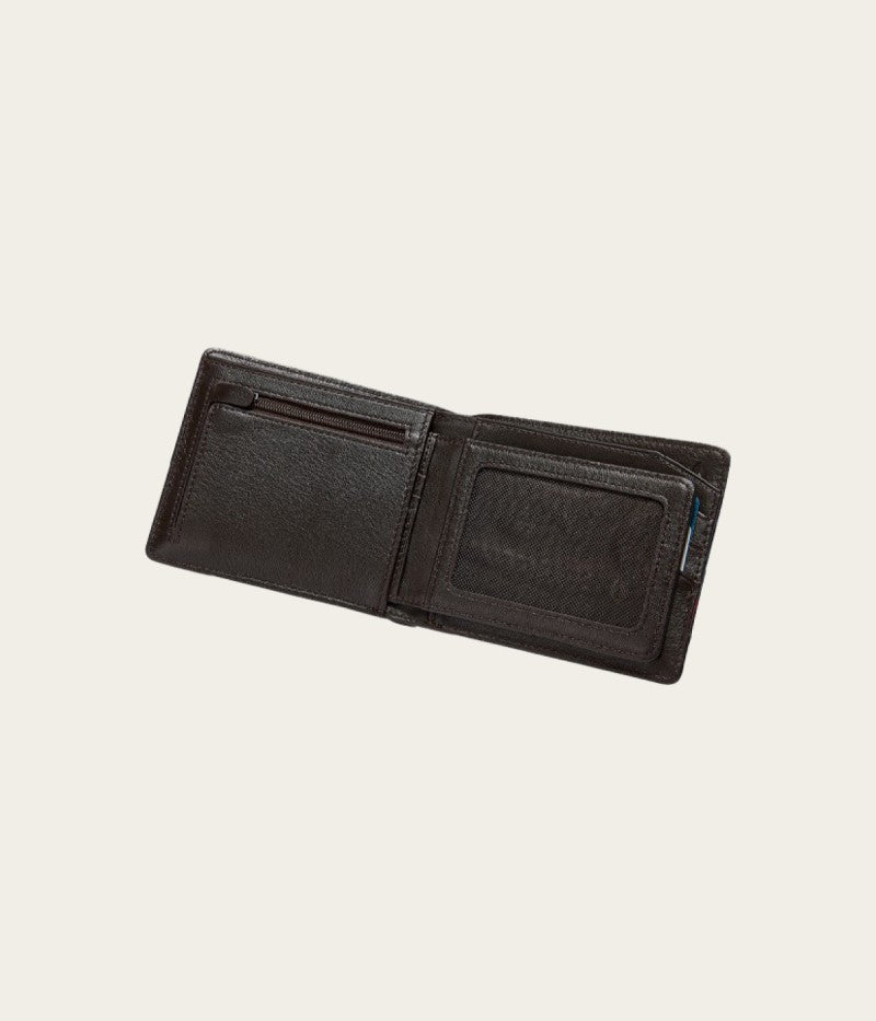 PASS LEATHER COIN - BROWN