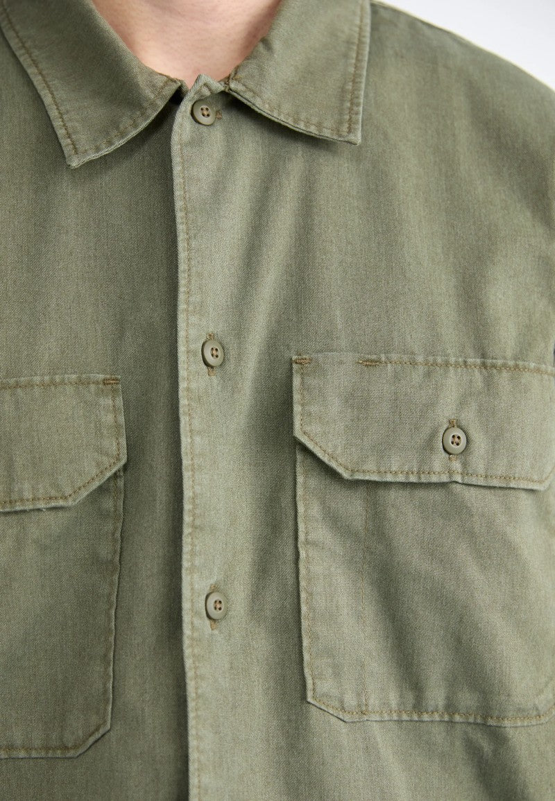 SHIRT Unionville Gd Work Shirt Ss - MILITARY GR