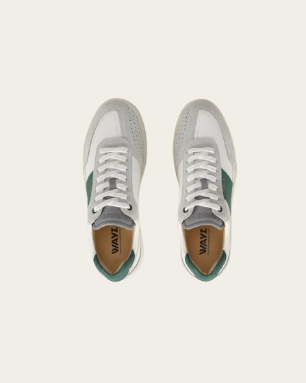 THE SPARK SNEAKERS - White Grey Green