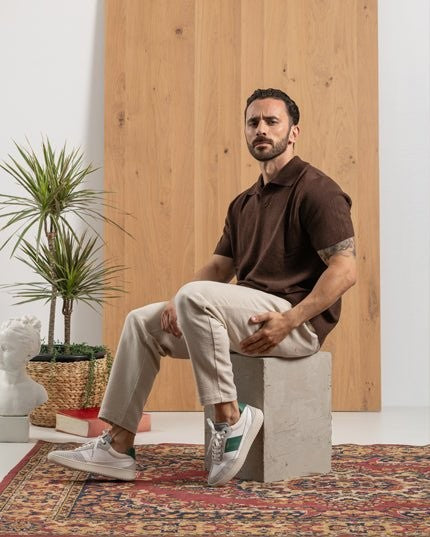 THE SPARK SNEAKERS - White Grey Green