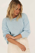 Sofie Blue Cotton Sweater