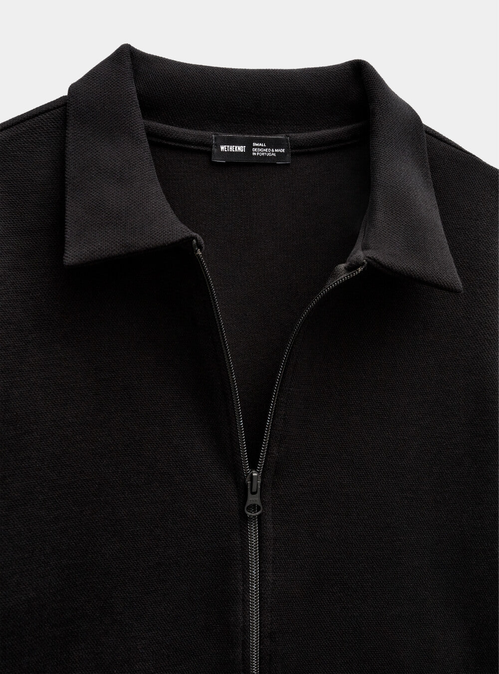 Piqué harrington jacket