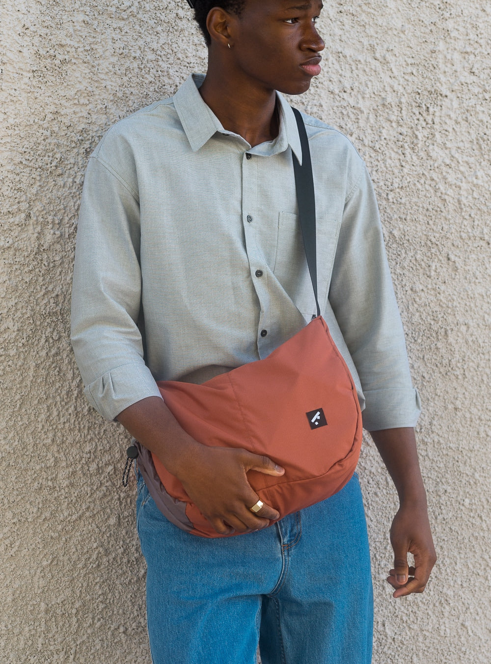 Recycled messenger bag